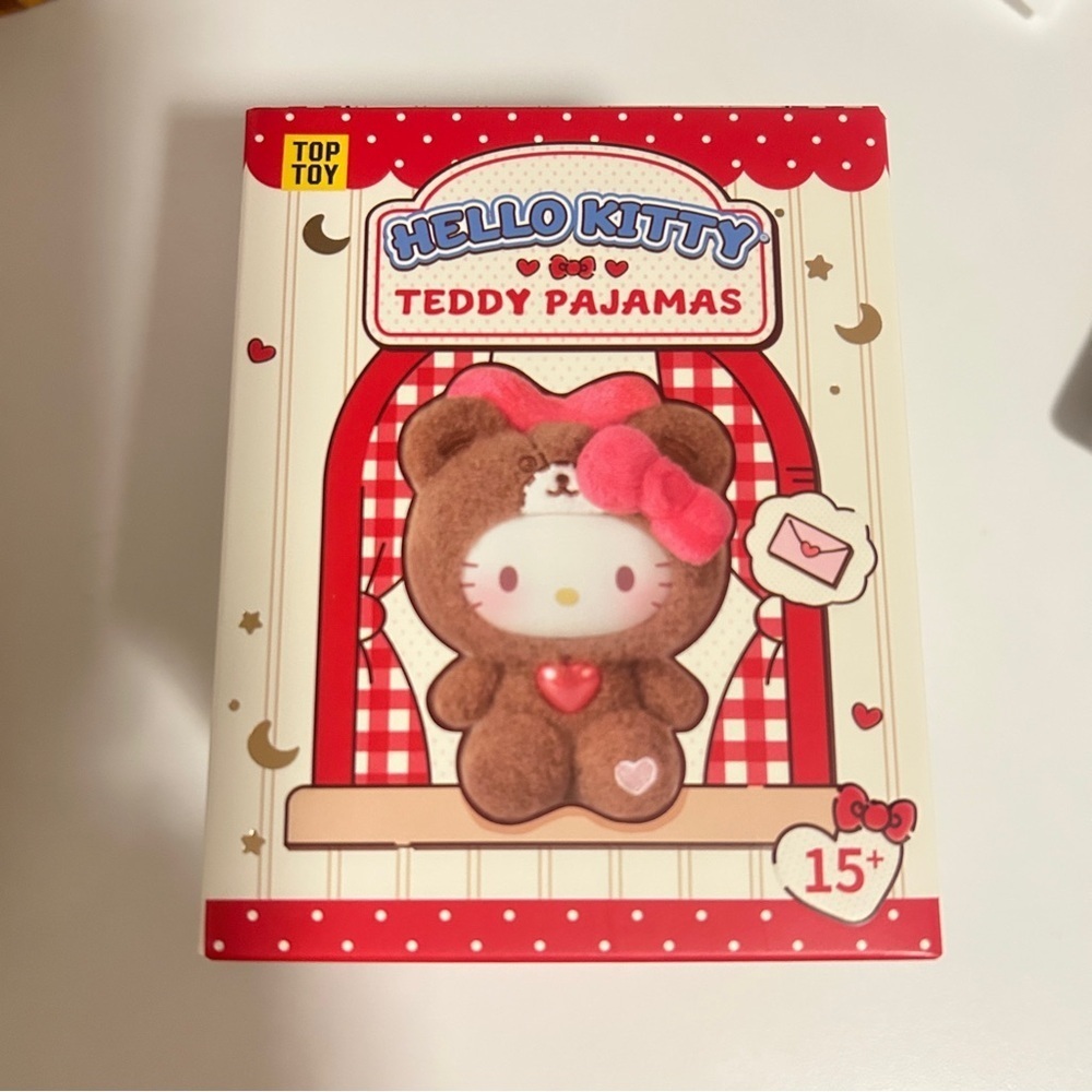 NEW TOP TOY Hello Kitty Teddy Pajamas Doll Blind Box Mystery Box Bag Charm